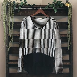 B&W Stripe Long Sleeve Zara T